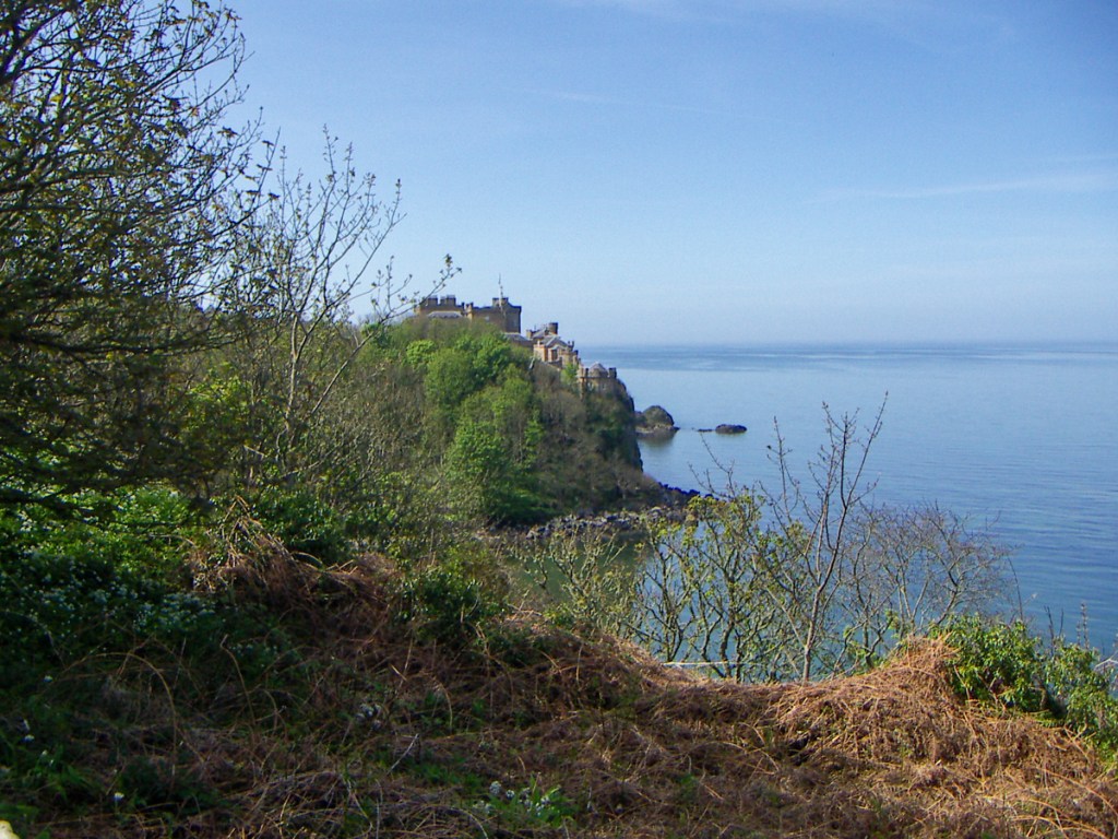 View of the sea and Culzean castle
